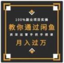 手把手教你通过闲鱼,月入过万,闲鱼项目操作视频教程